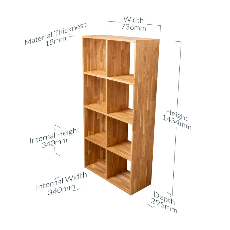 Solid Oak Cube Storage Unit