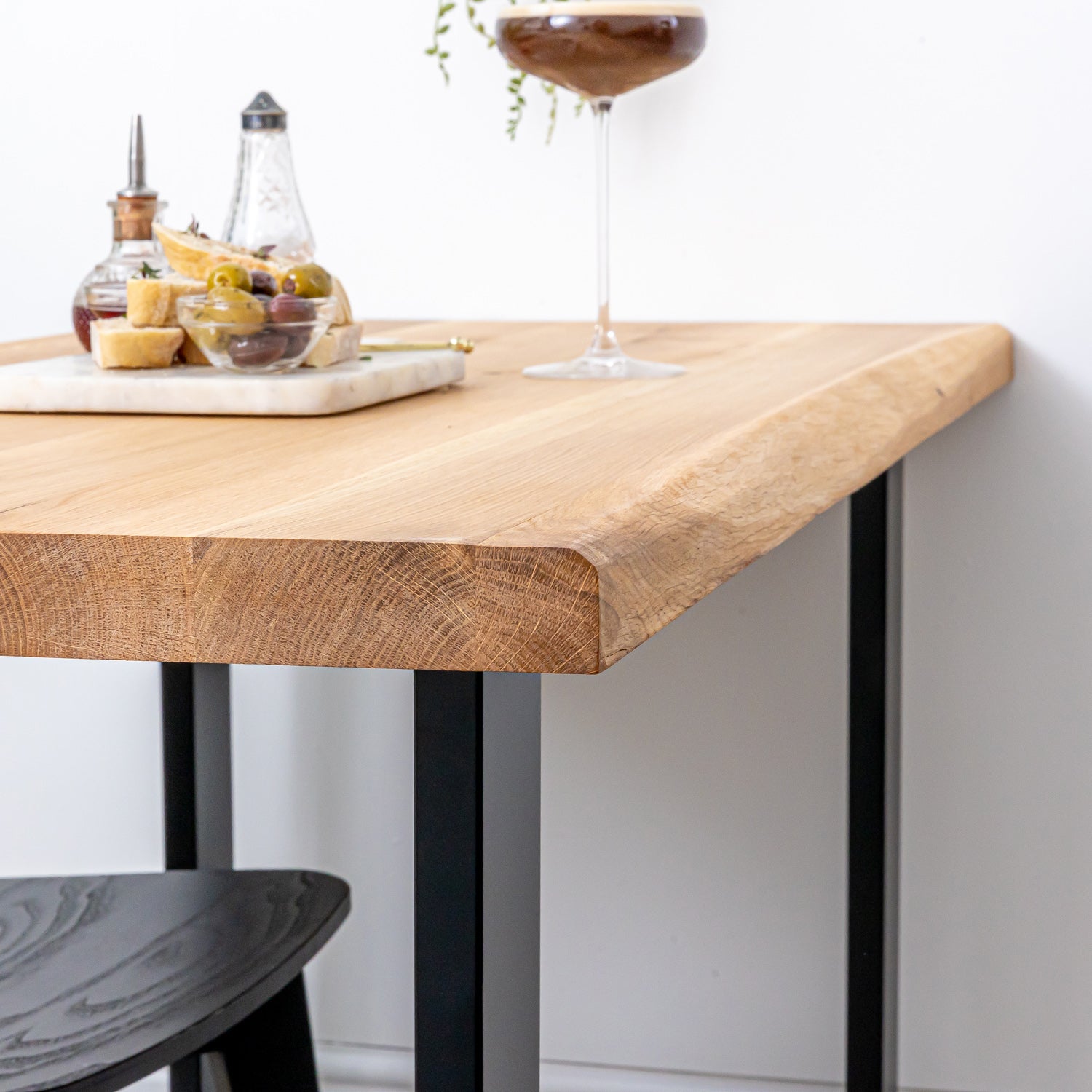 Solid Oak Live Edge Tabletop