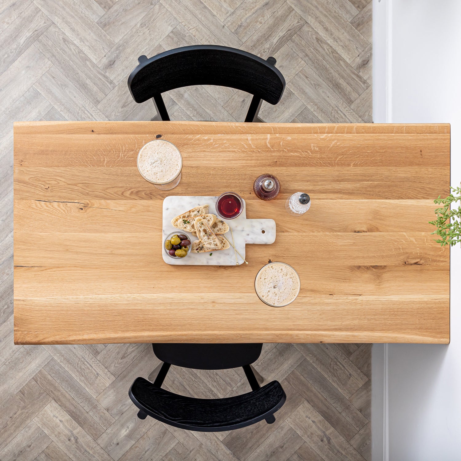 Solid Oak Live Edge Tabletop
