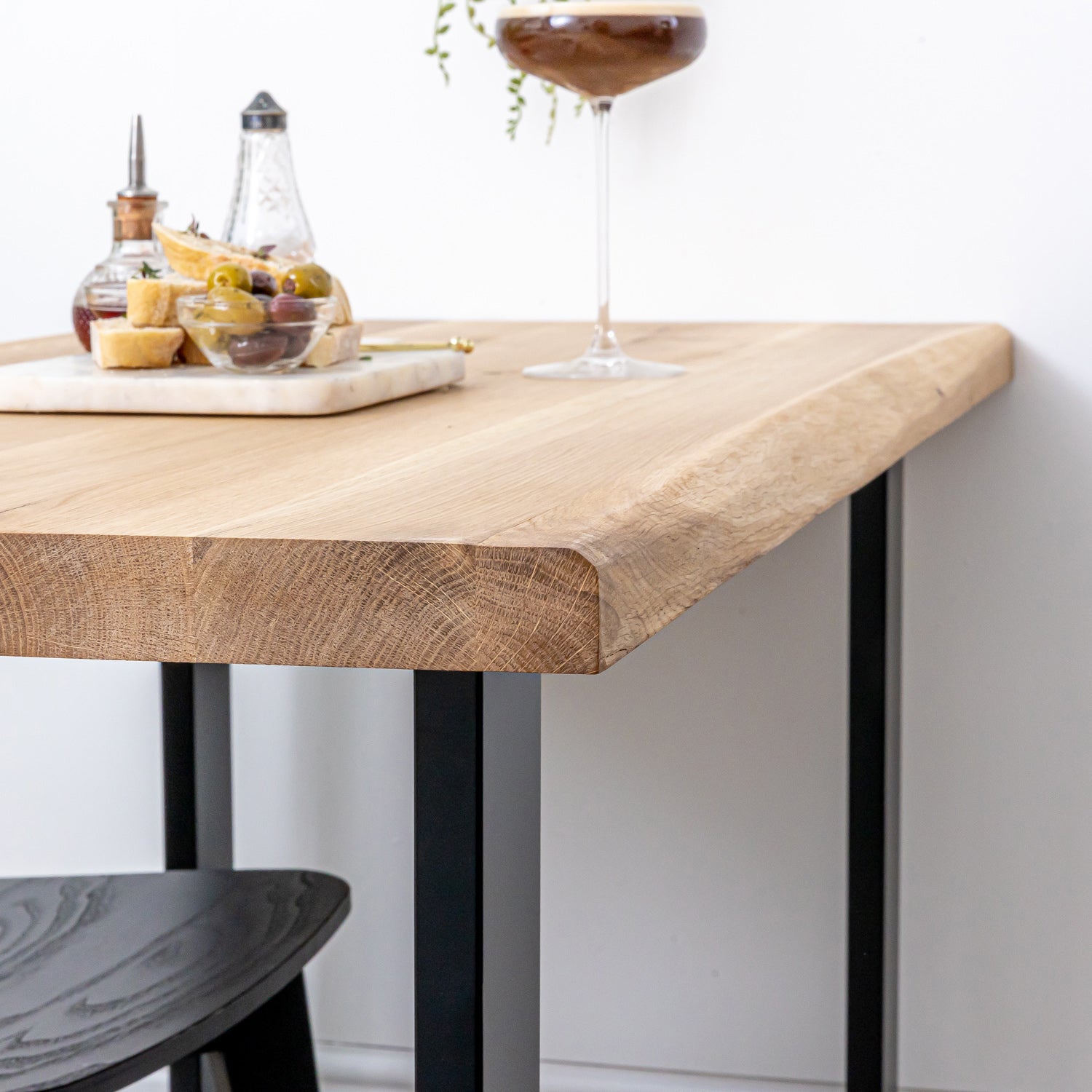 Solid Oak Live Edge Tabletop (Sanded)