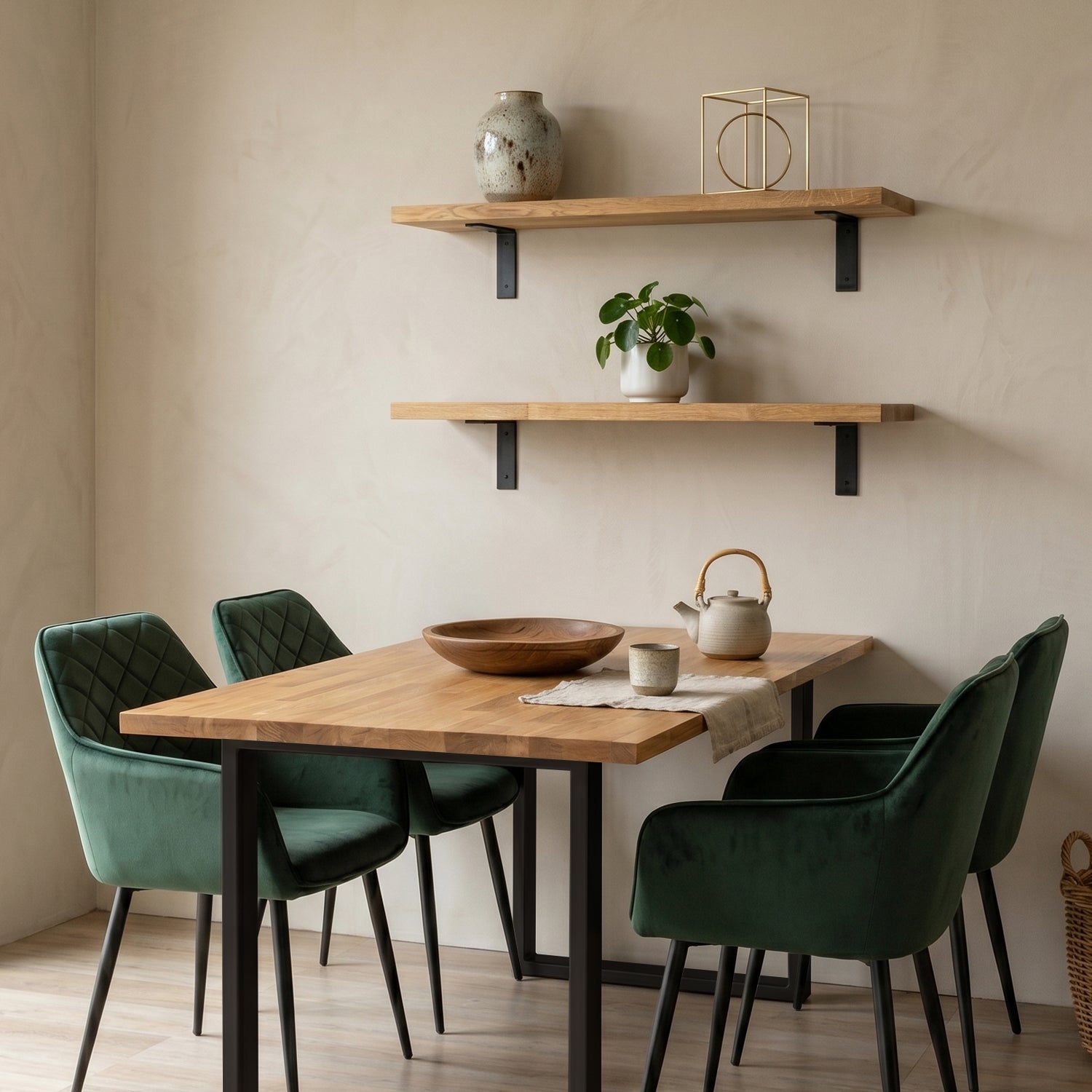Solid Oak Wall Shelf - 27mm