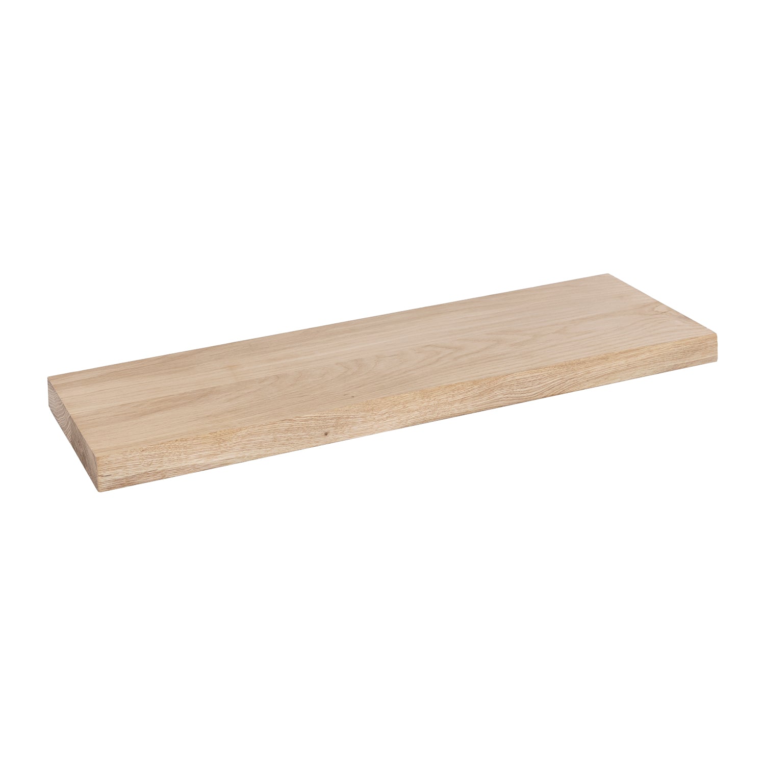 Solid Oak Waney Edge Shelf (Sanded) - 40mm thick