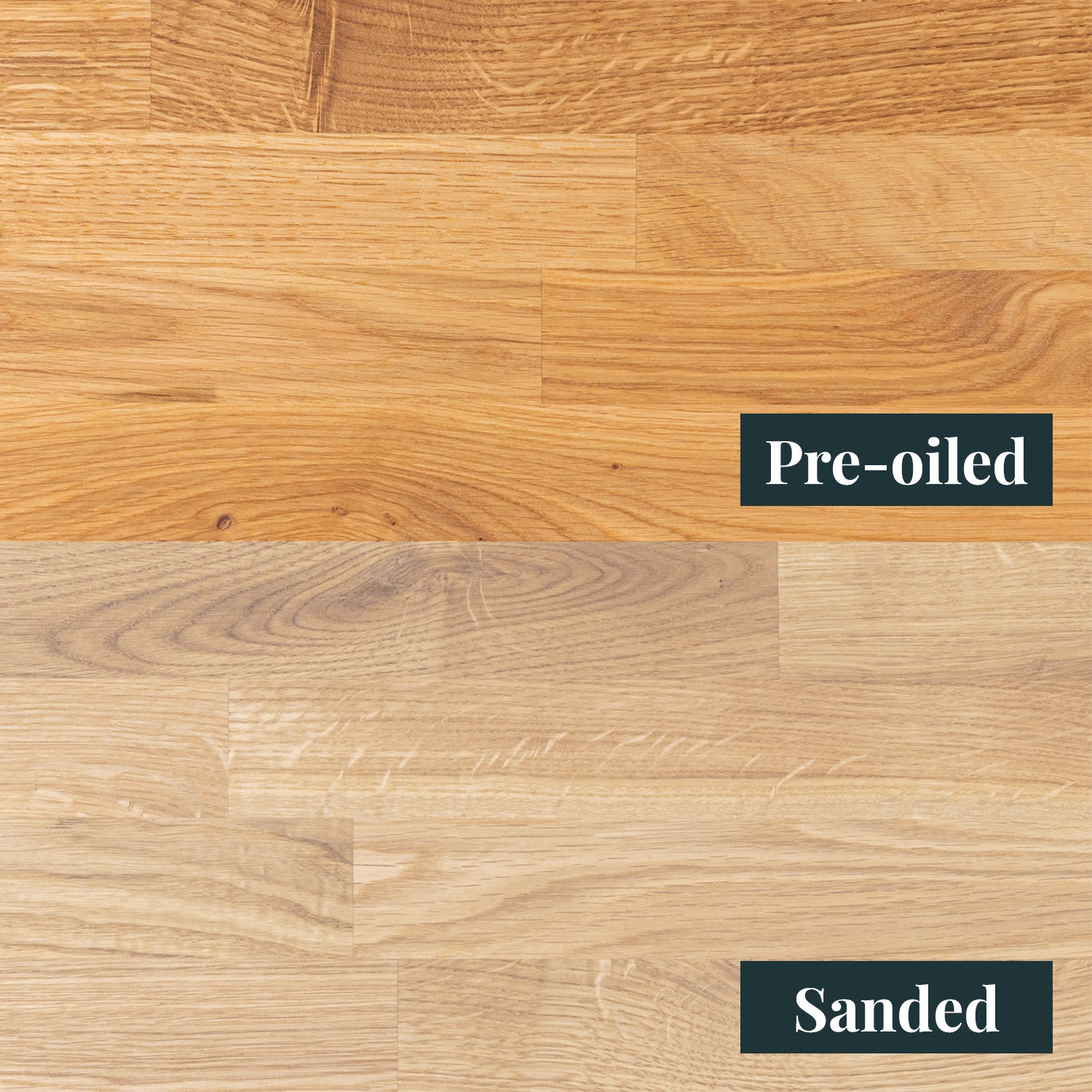 Solid Oak Worktop (Pre-oiled)