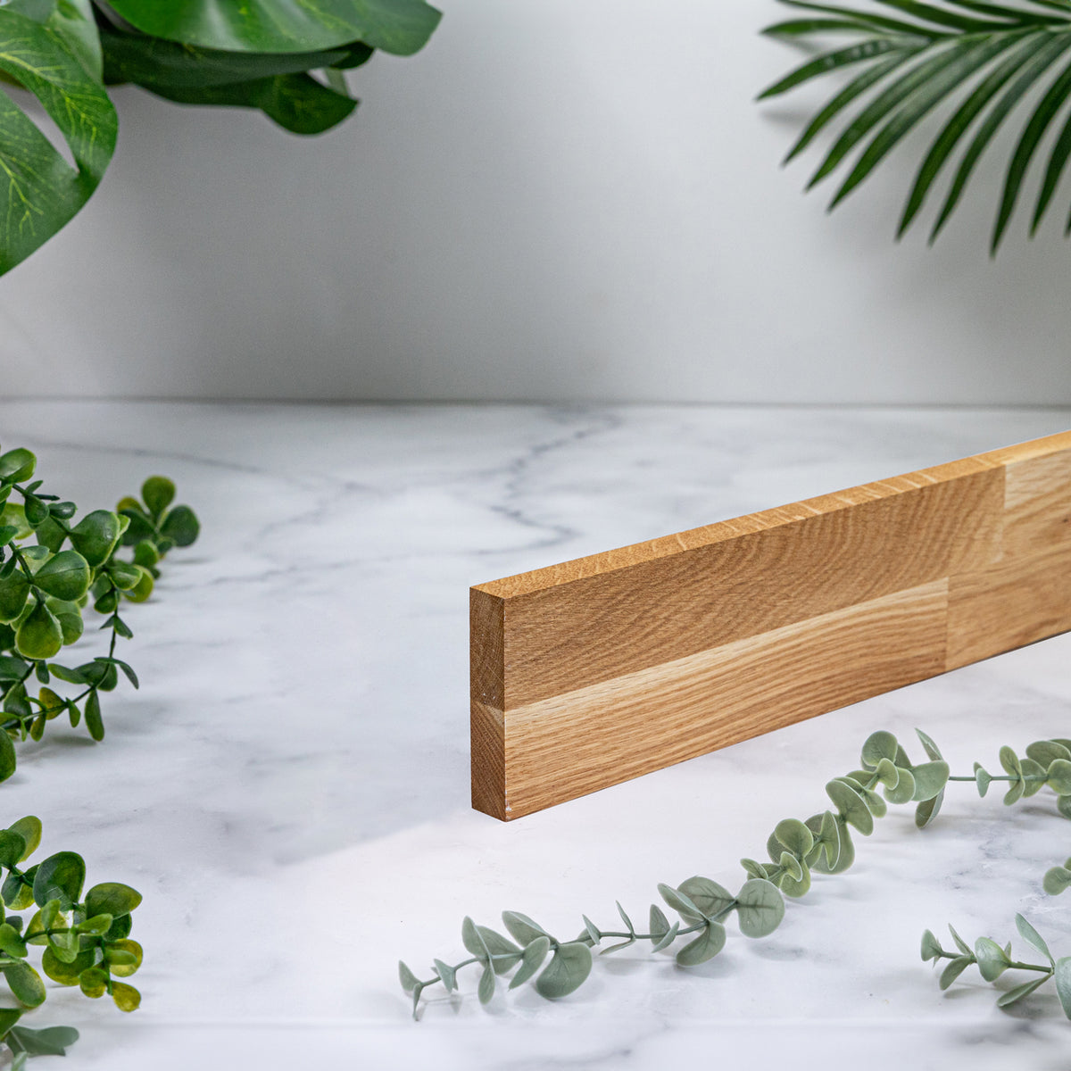 Kitchen Worktop Stand Solid Oak Worktop Upstand 1.5M x 80mm x 18mm (Pre-oiled)