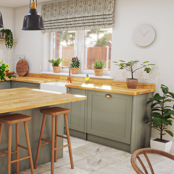 Worktop Upstand Solid Oak Worktop Upstand 3M x 80mm x 18mm