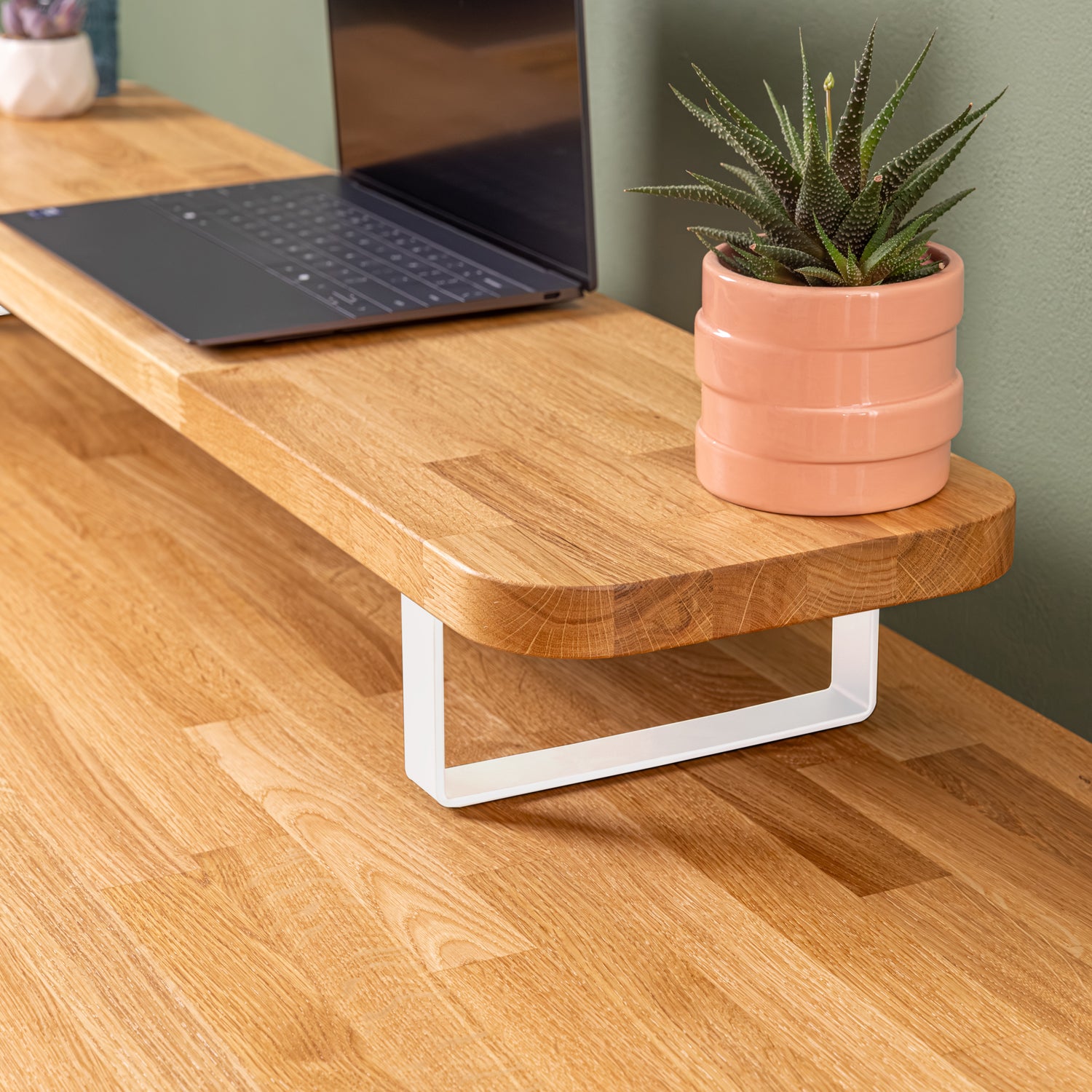 Solid Oak Desk Shelf / Riser