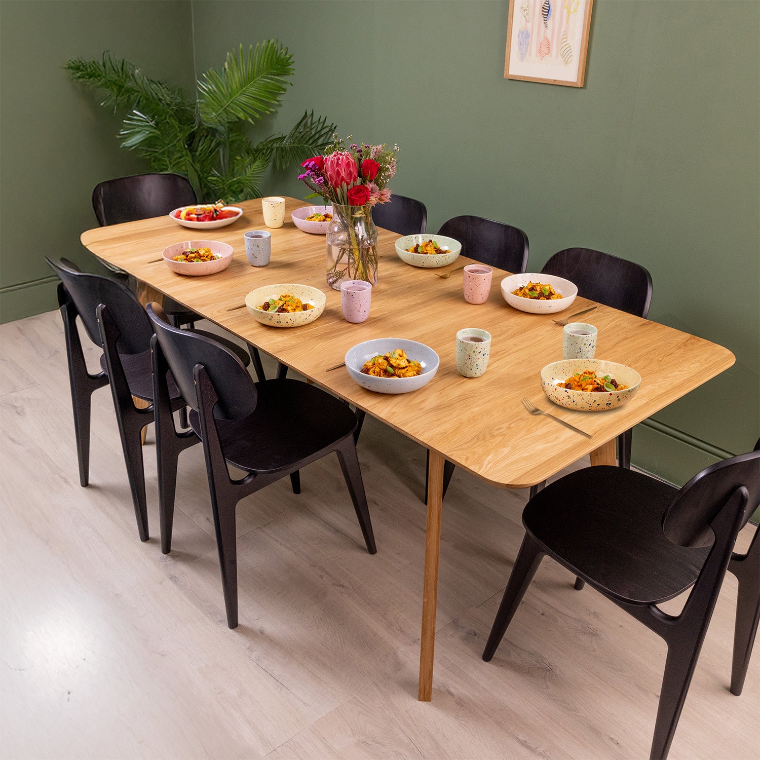 Solid Wood Extending Dining Table | 1600mm x 900mm (extended to 1975mm length)
