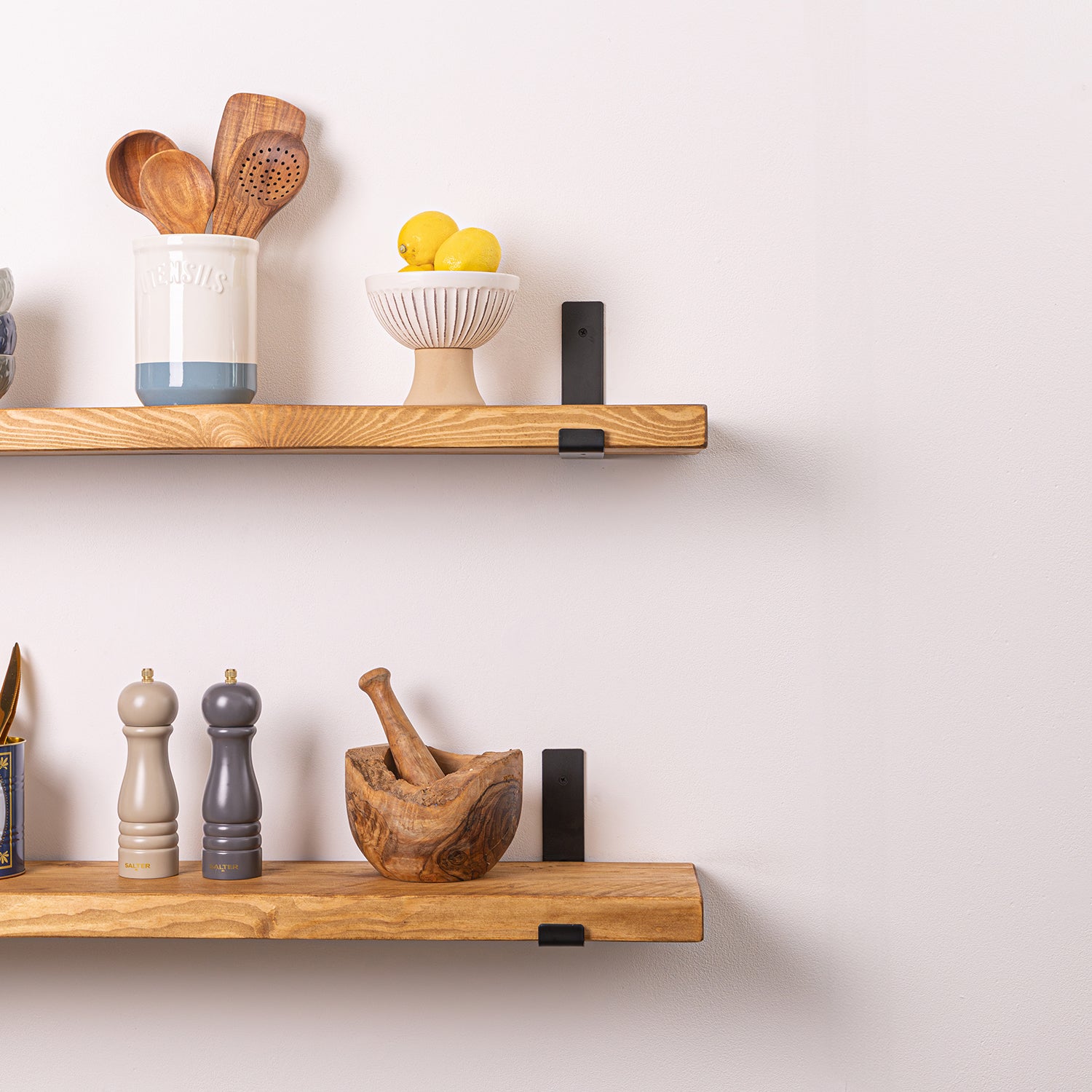 Solid Wood Shelf - Rustic Pine