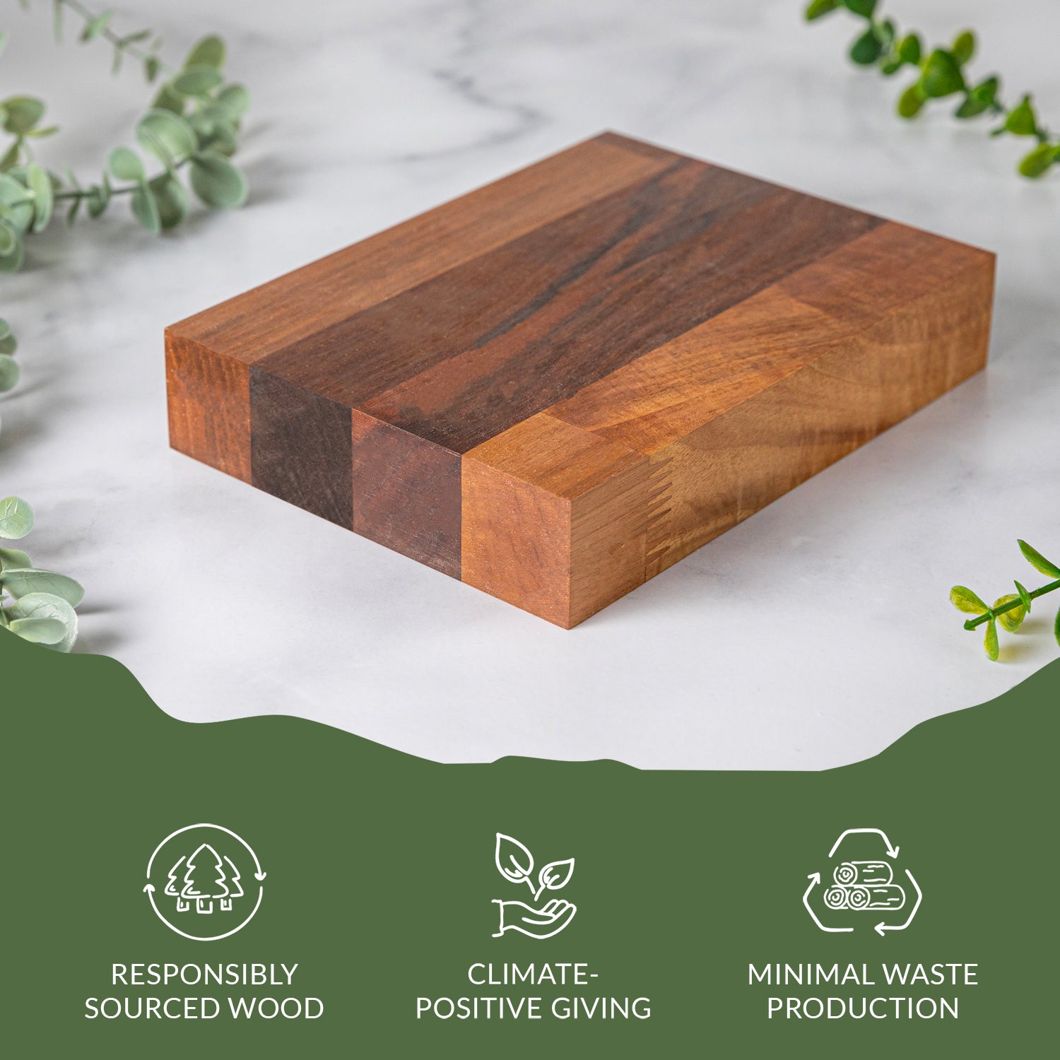 Walnut Wood Sample 200mm X 150mm X 40mm