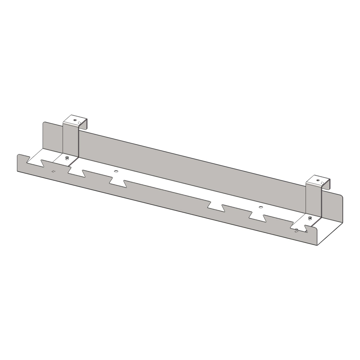 White Under Desk Cable Management Tray