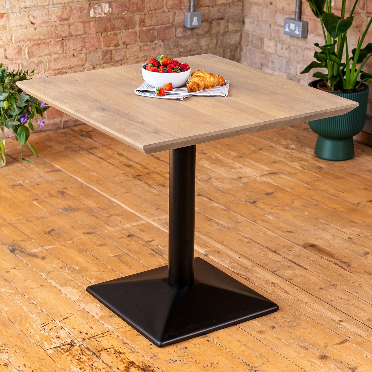 White Wood Cafe Table