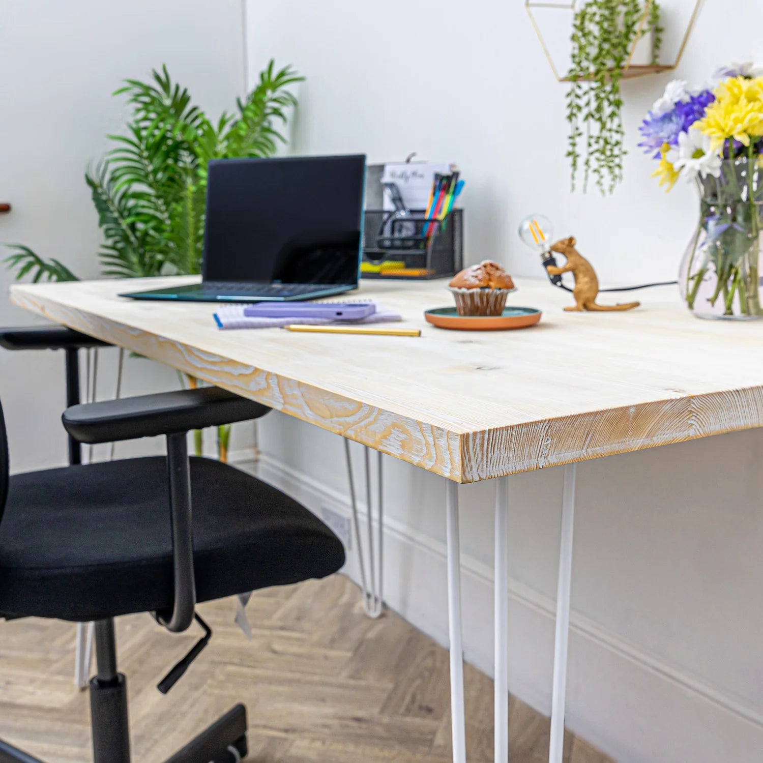 White wood office desk deals