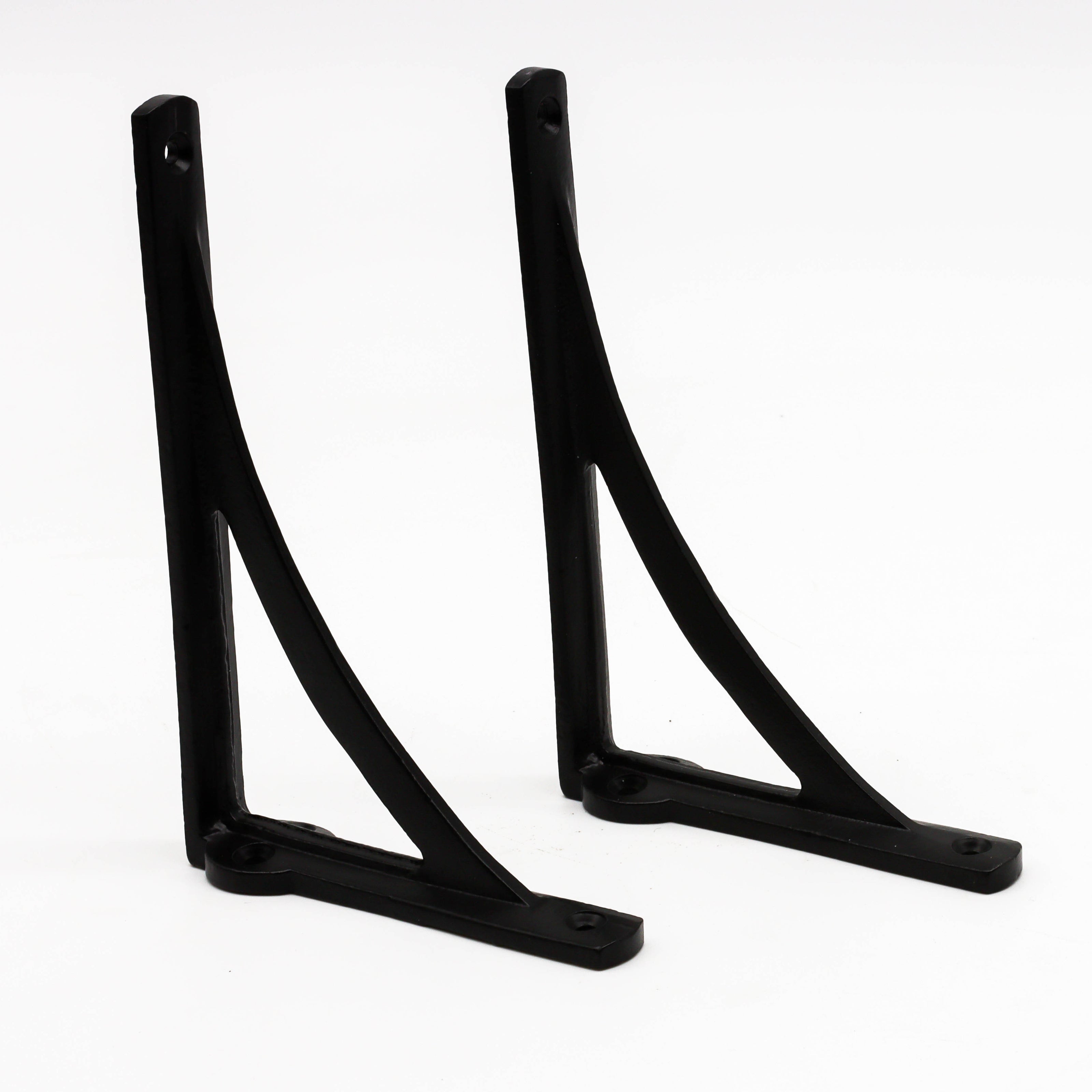 Black Ironbridge CastIron Shelf Brackets (Pair)