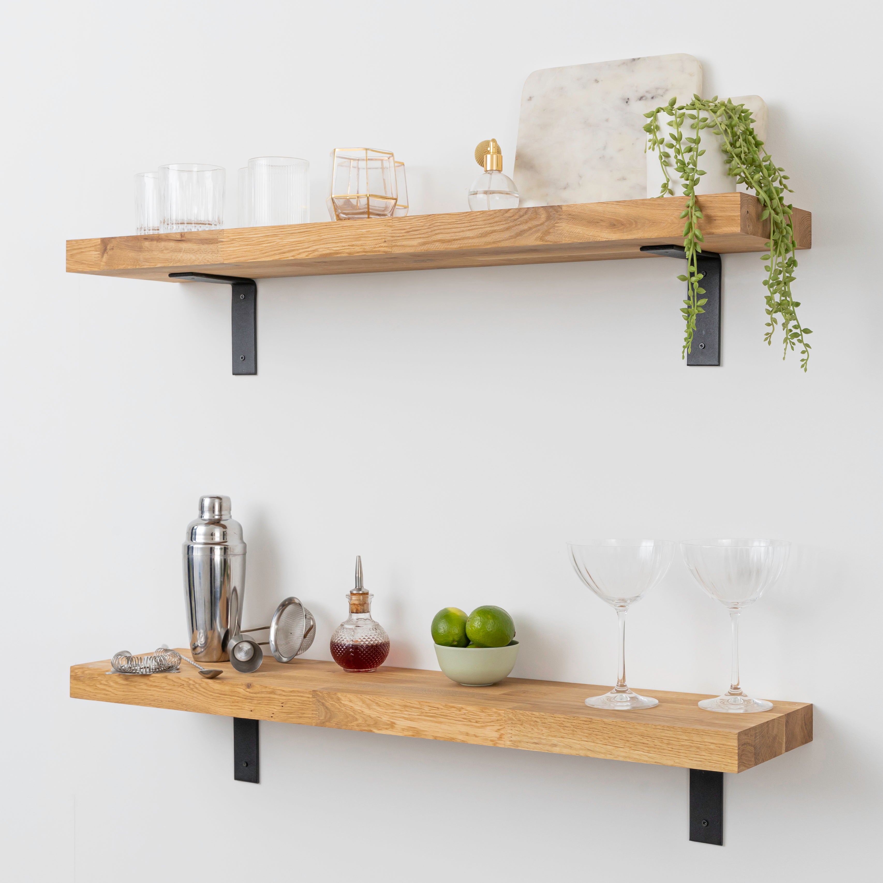 Solid Oak Wall Shelf 40mm Thick Solid Oak Wall Shelf 40mm Thick